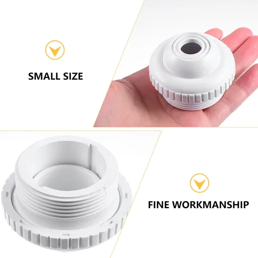 1Pack Nozzle for Pool Aerator and Spa Usage in White PVC 2.4x2.4x1.6in