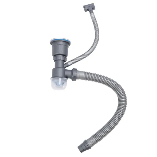 Kitchen Sink Hose Drain Kit Expandable Leakage Proof Sink Draining Pipe Kit for Single Kitchen Sink