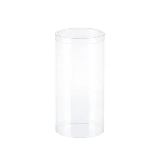 50pcs Clear Cylinder Organizer Storage Tube Container Case Pack Set Kit Easy Use - 6x6x12cm