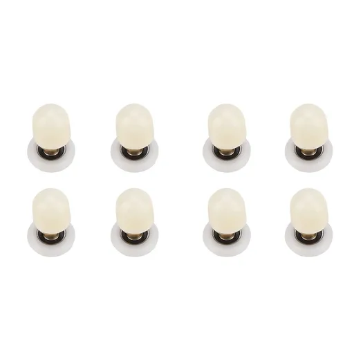 8pcs Brass ABS Sliding Glass Shower Door Rollers Runners Pulleys Bathroom Doors Hardware (27mm)