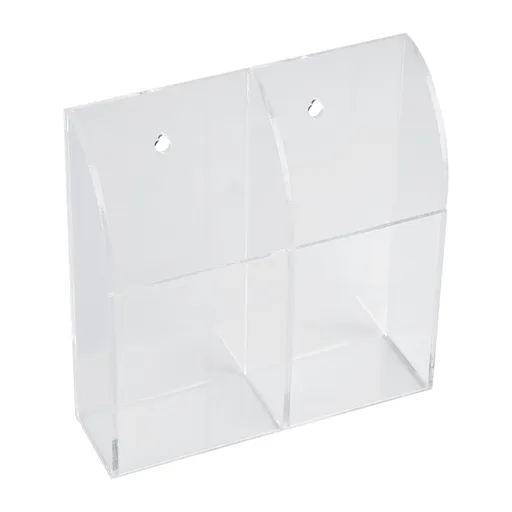 Acrylic Air Conditioner Remote Control Holder Case Storage Box Wall Mount 2 Case