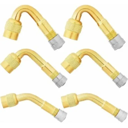 Pieces Tire Valve Rallonge, 45 Degree, 90 Degree, 135 Degree Extension Valve Tire of Adapter Connector Prolongateur Coude