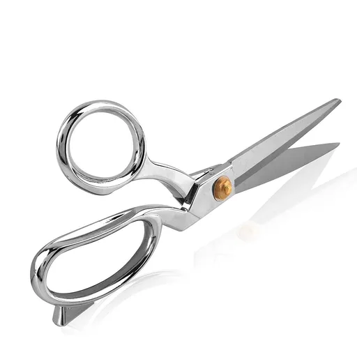 Heavy Duty 10." Scissors For Cutting Fabric, Leather, and Raw Materials Handmade large scissors made (10 Inch Silver)