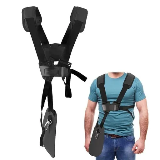 Adjustable Nylon Trimmer Strap, Compatible with Grass Trimmer and Leaf Blower, Black