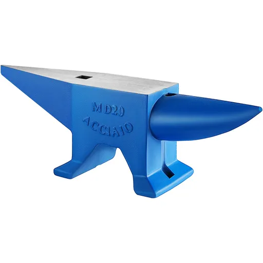 Single Horn Anvil 44Lbs Steel Anvil Blacksmith for Sale Forge Tools and Equipment Anvil Rugged Round and Square Hole Horn Anvil Blacksmith Jewelers Metalsmith Blacksmith Tool