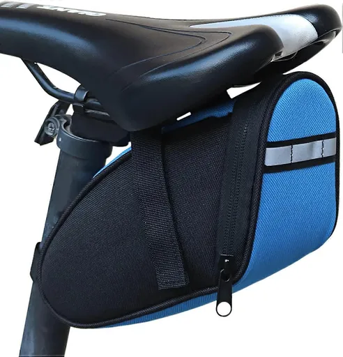 Bicycle Saddle Bags, Reflective Road Bike Saddle Bag, Mountain Bike Saddle Bag, Bicycle Storage Bag, Blue