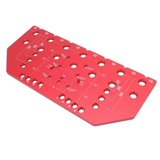 35mm Shelf Pin Jig and Hinge Jig Aluminum Alloy Hinge Drilling Tool for Handle Drawer Wardrobe Cabinet