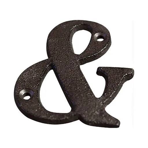 3 inch Iron House Number, Iron Black House Numbers for Outside, Metal Mailbox Numbers for Outside, Home Address Numbers for House, Matching Screws L