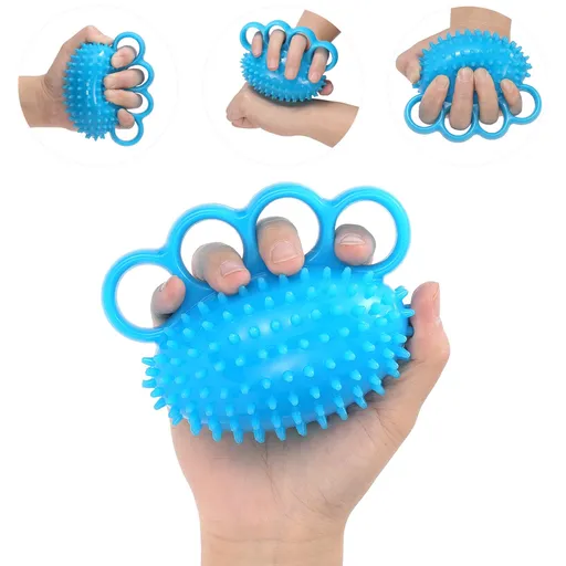 Hand Exercise Ball Finger Therapy Ball - Grip Strengthening, Improve Flexibility, Squeeze Stress Relief Balls, Resistance Strength