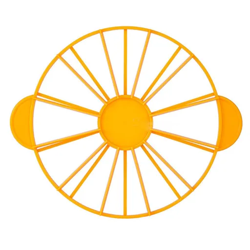 Cake Portion Marker Food Grade Round 10/12 Piece Cake Slice Marker Equal Portion Cutter Bread Cake Divider Baking Tool Yellow 126g/4.4oz（280）
