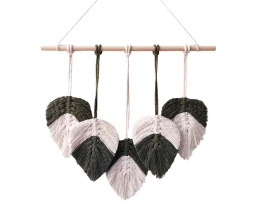 Bohemia Macrame Wall Hanging-Atrovirens
