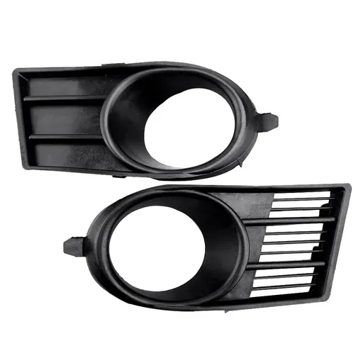 2pcs，Car front fog lamp accessories, a pair of black decorative fog lamp covers, front bumper fog lamp covers, fog lamp grilles