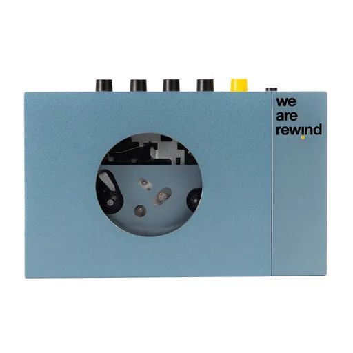 We Are Rewind Portable Cassette Player & Recorder - Kurt, Blue