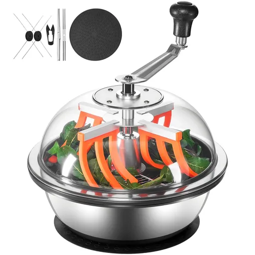 Bud Leaf Bowl Trimmer, 335 mm Manual Bud Trimmer, with Sharp Stainless Steel Blades, Visual Cutting, Wet & Dry Hydroponic Cutting Machine, Twisted Spin Cut for Plants Leaves Buds Flowers