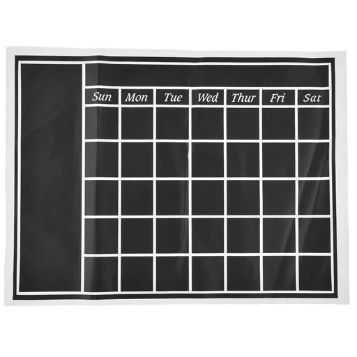 Blackboard Wall Sticker 45x60cm Removable Self Adhesive Waterproof PVC Chalkboard Calendar with Matte Texture for Home