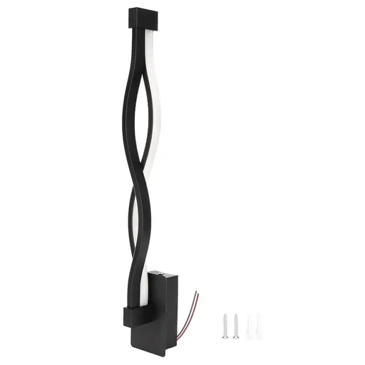 LED Wall Lamp Modern Wavy Shaped Decorative Light for Corridor Bedside AC85-265V Warm White