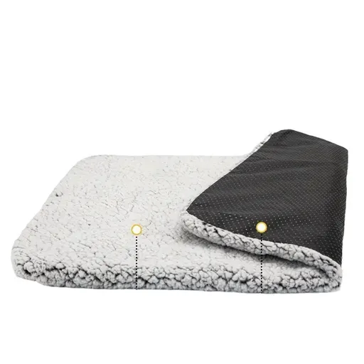 Self Warming Cat Bed Self Heating Cat Dog Mat 24 x 18 inch Extra Warm Thermal Pet Pad for Indoor Outdoor Pets with Removable Cover Non-Slip Bottom Washable Non Electric