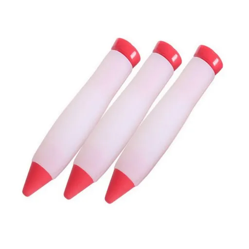 Pack of 3 Silicone Food Writing Pen Cake Cookie Cream Pastry Chocolate Decorating Pen DIY Personalized Cake