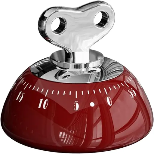 Educational Clock - High-Quality Educational Clock for Children - Kids Timer - Countdown Timer - Leather Time-Reading Clock - Educational Clock - Homework Helper - Educational Toys - Home Education - Red