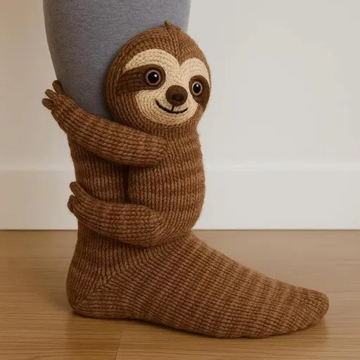 Funny Cute 3D Printed Animal Socks for Women, Sloth Rabbit Koala Designs, Warm Breathable Cotton Novelty Socks for Gifts and Daily Wear