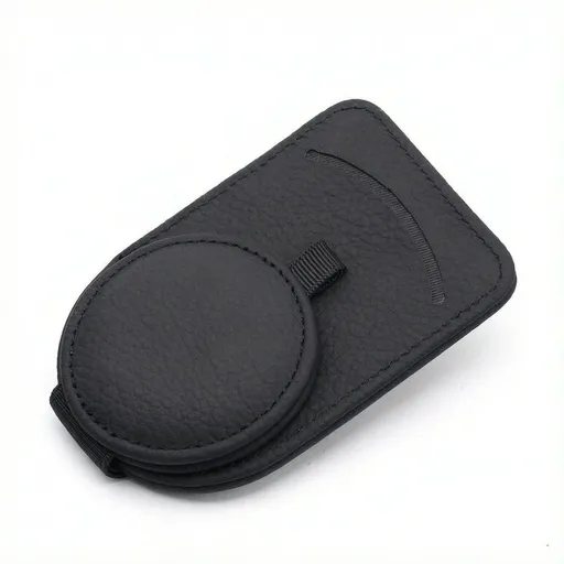 Sunglass Holder for Car Visor, Leather Car Sunglass Holder Clip, Magnet Adsorbed Sunglasses Holder for Car Accessories