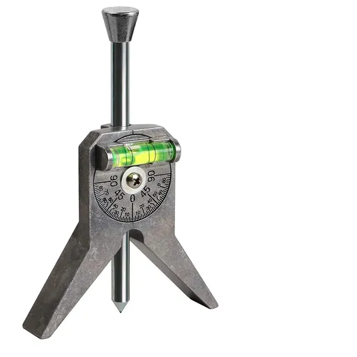 Upgraded Pipe Center Finder, Measure Pipe Diameter, Pipefitter Tools With Centering Head, Measure Pipe Diameter Over 0.5" & up With 4" Y-Type Base and Adjustable Dial Bubble Protractor