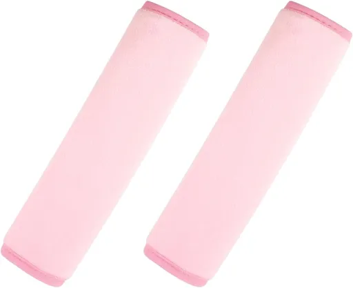 2 PCS Car Seat Belt Pads Cover Soft Seat Belt Shoulder Pad Safety Belt Strap Shoulder Pad Comfortable Driving Compatible with Most Cars Helps Protect You Neck and Shoulder (Pink)