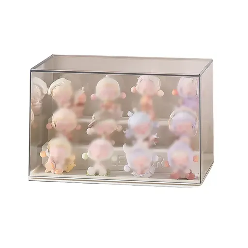 Blind Box Storage Display Rack Transparent Acrylic Collectible Display Case - White