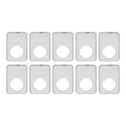 10PCS Coin Holder Transparent Design Wear Resistant Environmental Coin Protective Box for Coin Collection