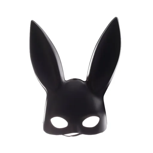 House Of Dasein Sexy Bunny Rabbit Ears Mask Costume Cosplay Fetish Bdsm - Matte Black