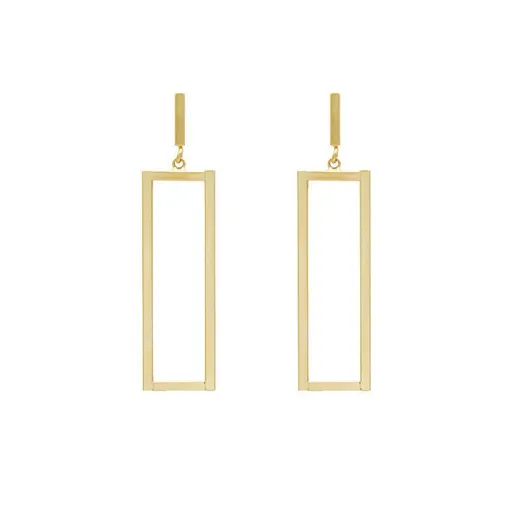 Gold Geometric Drop Earrings, Rectangle Dangle Earrings for Women Girls Costume Jewelry Rectangle Dangle Earrings for Women