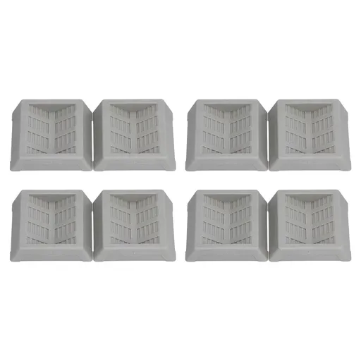 8PCS Rubber Caster Cups Furniture Wheel Stoppers Floor Protector for Bed Office Chair Cabinet Sofa Closet Wheels