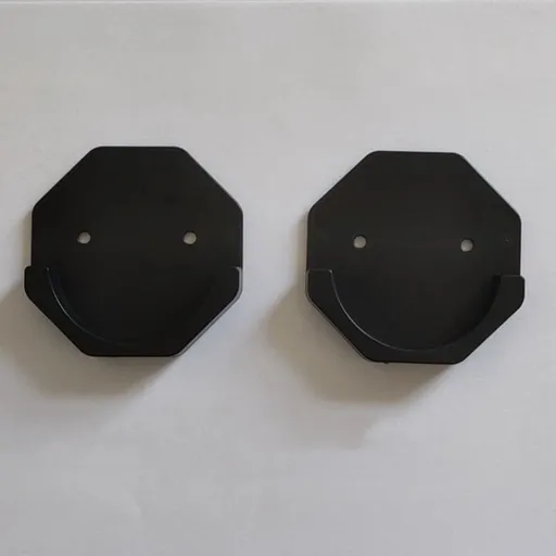 Adhesive Shower Rod Holders for Wall|Max Load Shower Rod Mount Retainer|No Slippage Rod Retainer,2 pack(Rod Not Included)