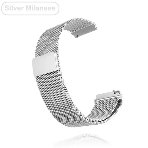 Metal Bracelet 22mm Silver for Garmin Vivoactive 3 4 4s Venu 2 2s SQ Forerunner 645