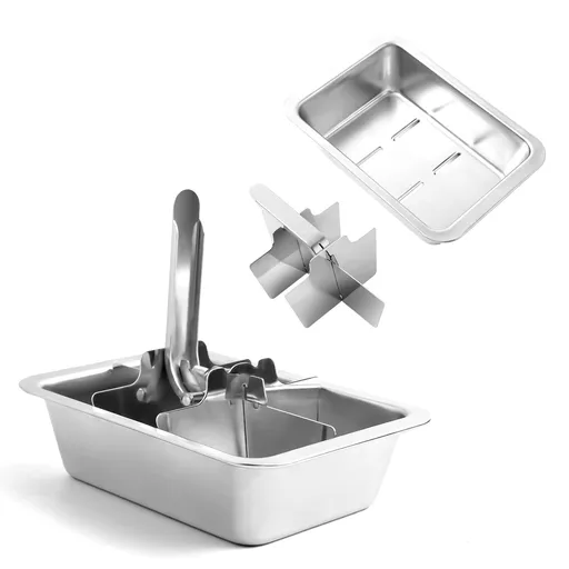 Retro Ice Cube Tray, Stainless Steel, Dishwasher Safe, , Non-Toxic & Easy Release for Kitchen & Bar Use