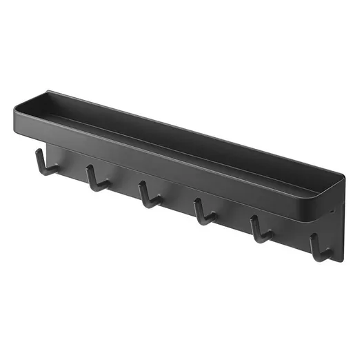 Key Holder for Wall Mount and Adhesive 6 Key Hooks with Shelf Metal Mail Organizer with Key Hooks Decorative