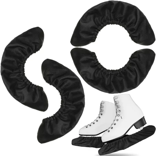 4 Pcs Ice Skate Guards Hockey Ice Skate Blade Covers Kids Absorbent Figure Soakers Hockey Accessories Skating Cover Blades for Kid Youth Adult Men Women Boy Girl (35 yards)