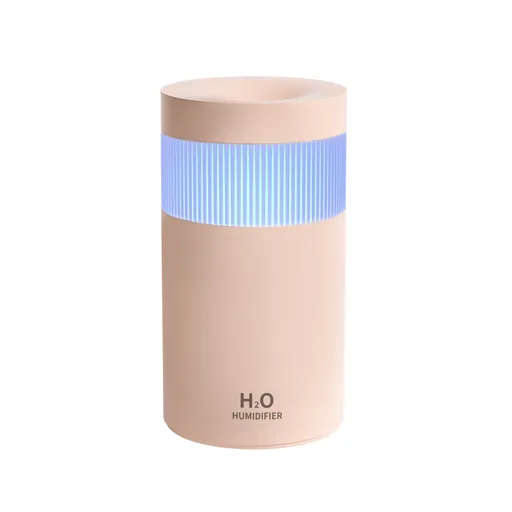 2-Piece Pink Mini Desktop Humidifier - Portable Mist Maker for Home and Car Use