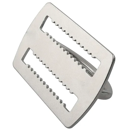 Weight Belt Keeper,Diving D Ring Belt Buckle Back Fly Side Hanging Positioning Buckle,Stainless Steel Serrated Weight Belt Keeper
