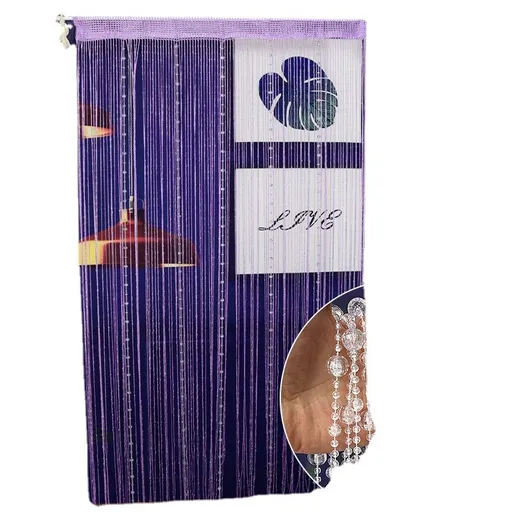 Decorative Door String Curtain Beads Wall Panel Tassels Blinds Room Divider Beads Tassel Screen Doorway Privacy Panel