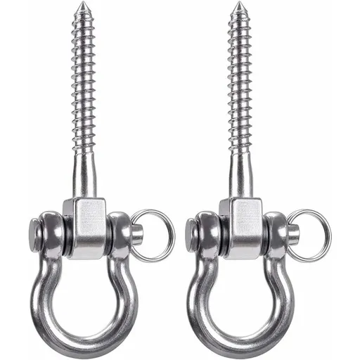 2 pcs 304 Stainless Steel Ceiling Hook, Suspension Trainer Hanging Kit For Hanging Chair, Hanging Lamp, Hammock,