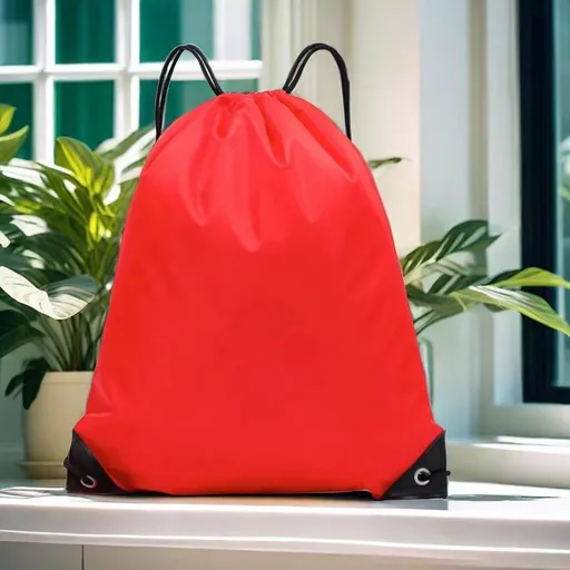 Polyester Drawstring Sports Backpack Gym Basketball Sack Bag