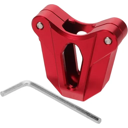 Motorcycle Key Shell Aluminum Alloy Protector Red Finish for Riding Universal Fit