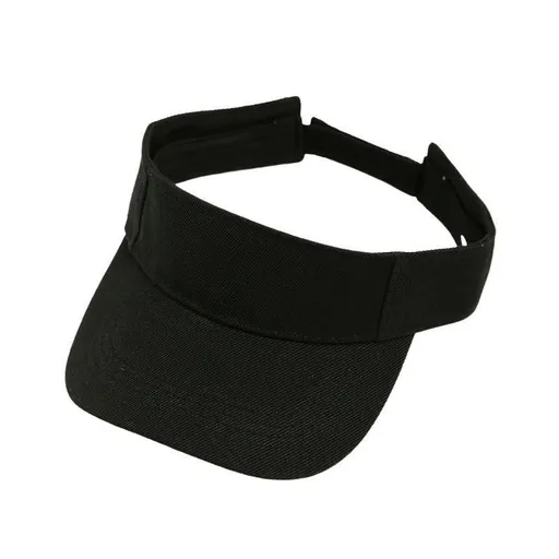 Women Adjustable UV Protection Sport Visor Cap Beach Sun Hat New Stylish Design - Black