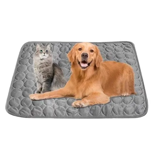 Cooling Mat for Dogs and Cats, 70x55cm, Dark Gray, Breathable, Multiple Colors Available
