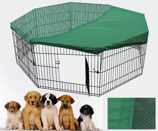 Playpen Cover 50% Shaded Area Adjustable Straps Fits 24 30 36 42 Inch Exercise Pen Enclosure