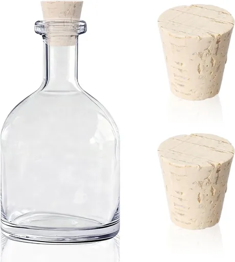 2 Pcs Carboy Cork Stopper Glass Carboy Cap for 1, 3, 5, 6 Gallon Glass Water Jug 1 x 1.5 x 1.6 Inches Soft Cork Plug Wood Tapered Fermentation Cap Cork Stoppers