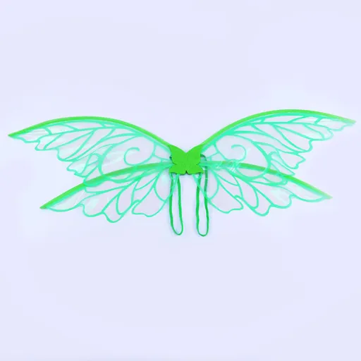Green Enchanting Iridescent Fairy Wings - Sparkle Butterfly Elf Wings for Costume Parties, Cosplay & Dress-Up Fun