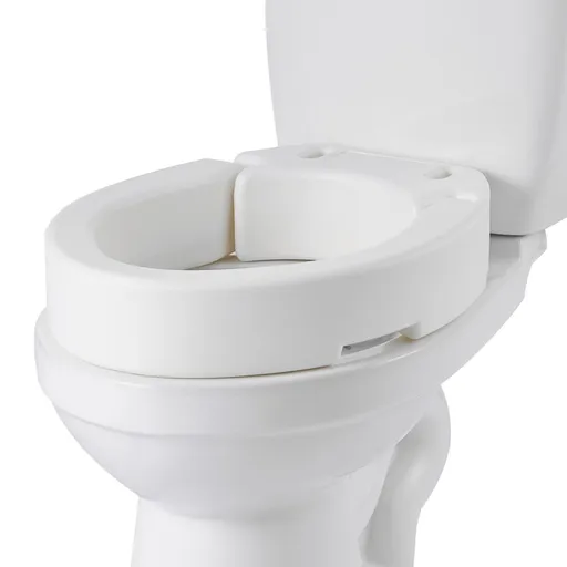 Raised Toilet Seat, 136.1 kg Load Capacity, 88.9 mm Lift Height, Commode Elevated Toilet Seat Riser with Enlarged Opening for Seniors, Elderly, Handicap, Disabled, Adults, Fits Elongated Bowl