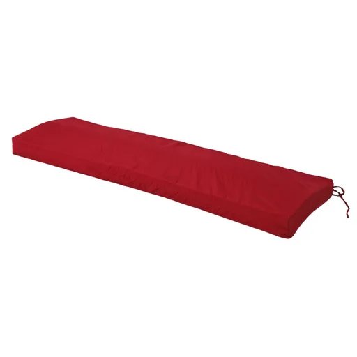Outdoor Bench Cushion Water Proof Patio Furniture Garden Sofa Settee Couch Swing Pad with Strap Removable Cover Wine Red